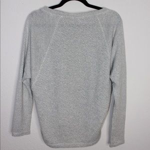 Splendid Sweaters - Splendid Waffle Knit Gray Oversized Crop Sweater Splendid Sweaters - Splendid Waffle Knit Gray Oversized Crop Sweater